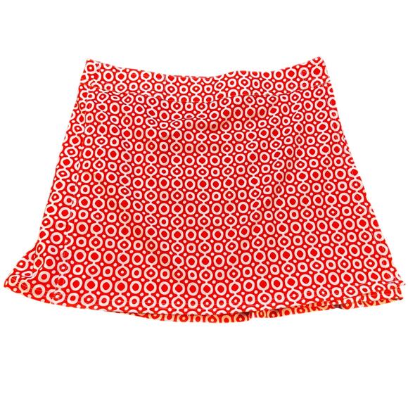 RipSkirt Hawaii sz M  Orange Dot Wrap Mini Skirt Length 1 - Picture 2 of 8